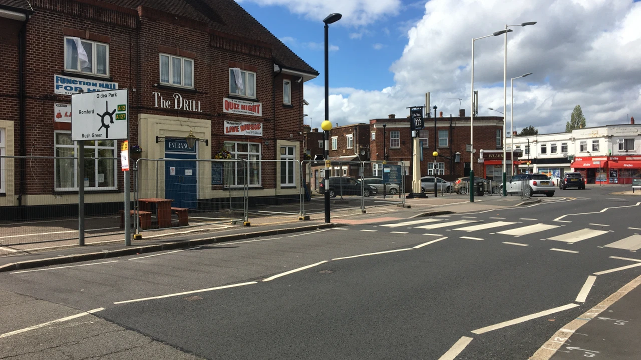 Gidea Park roundabout